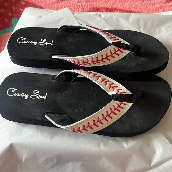 Womens’s baseball thong flip flop - Picture 4 of 4